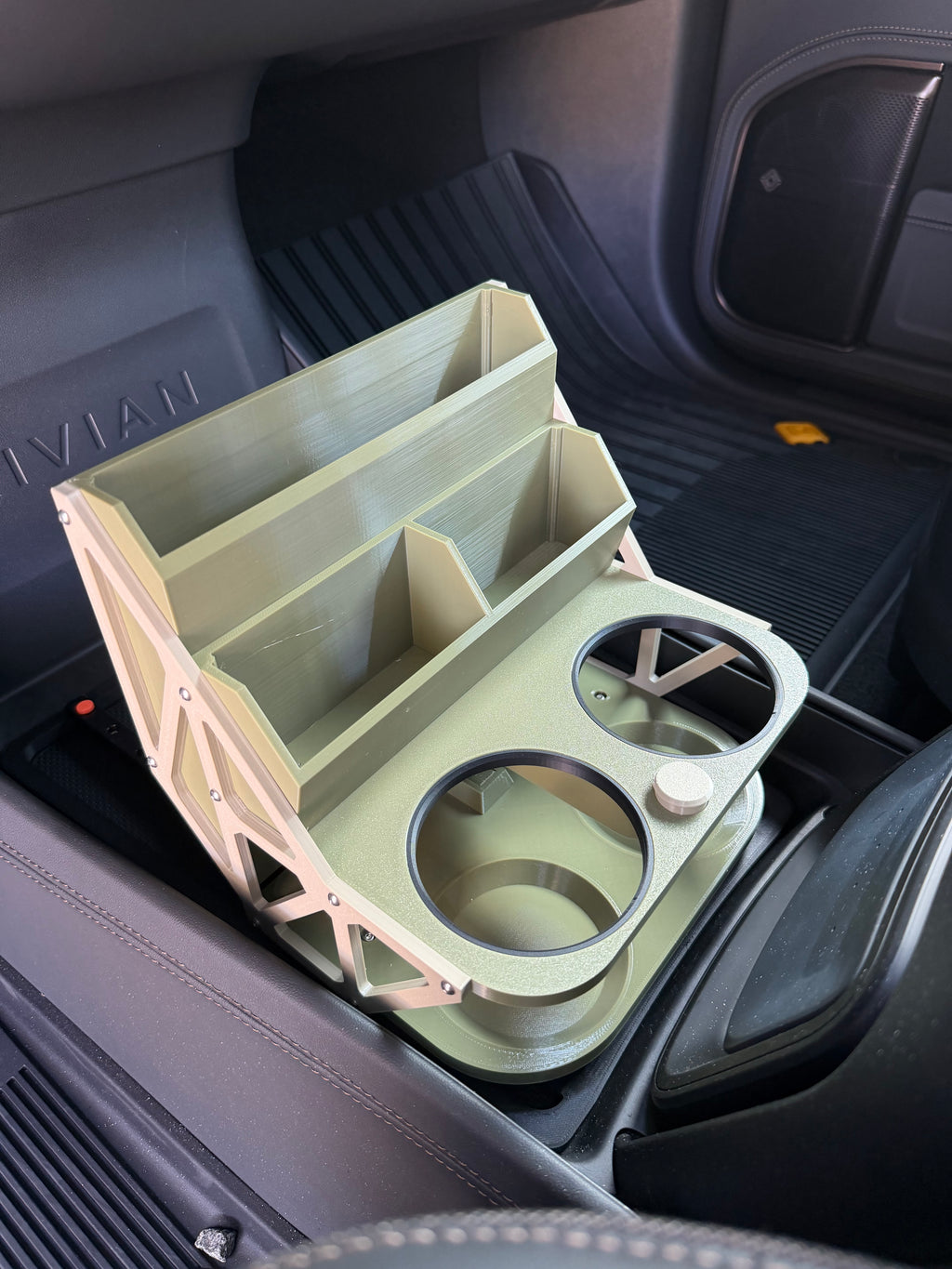 Rivian - Sliding Center Floor Storage for Rivian R1T / R1S
