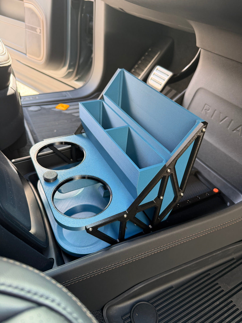 Sliding Center Floor Storage (V2) for Rivian R1T / R1S