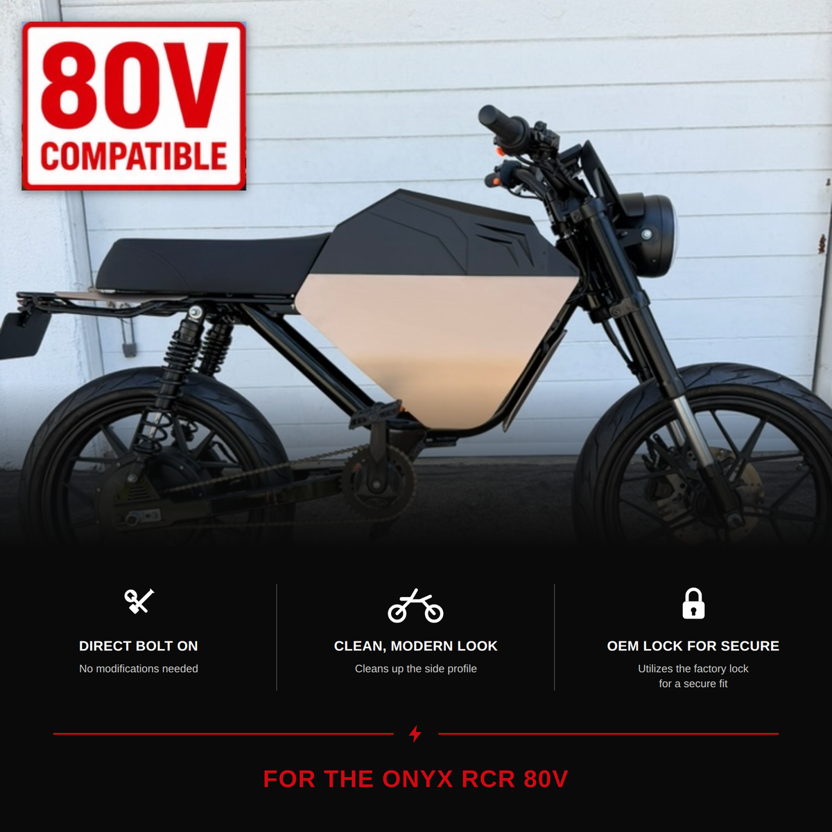 Onyx RCR 80V Battery Cover - O.W.A