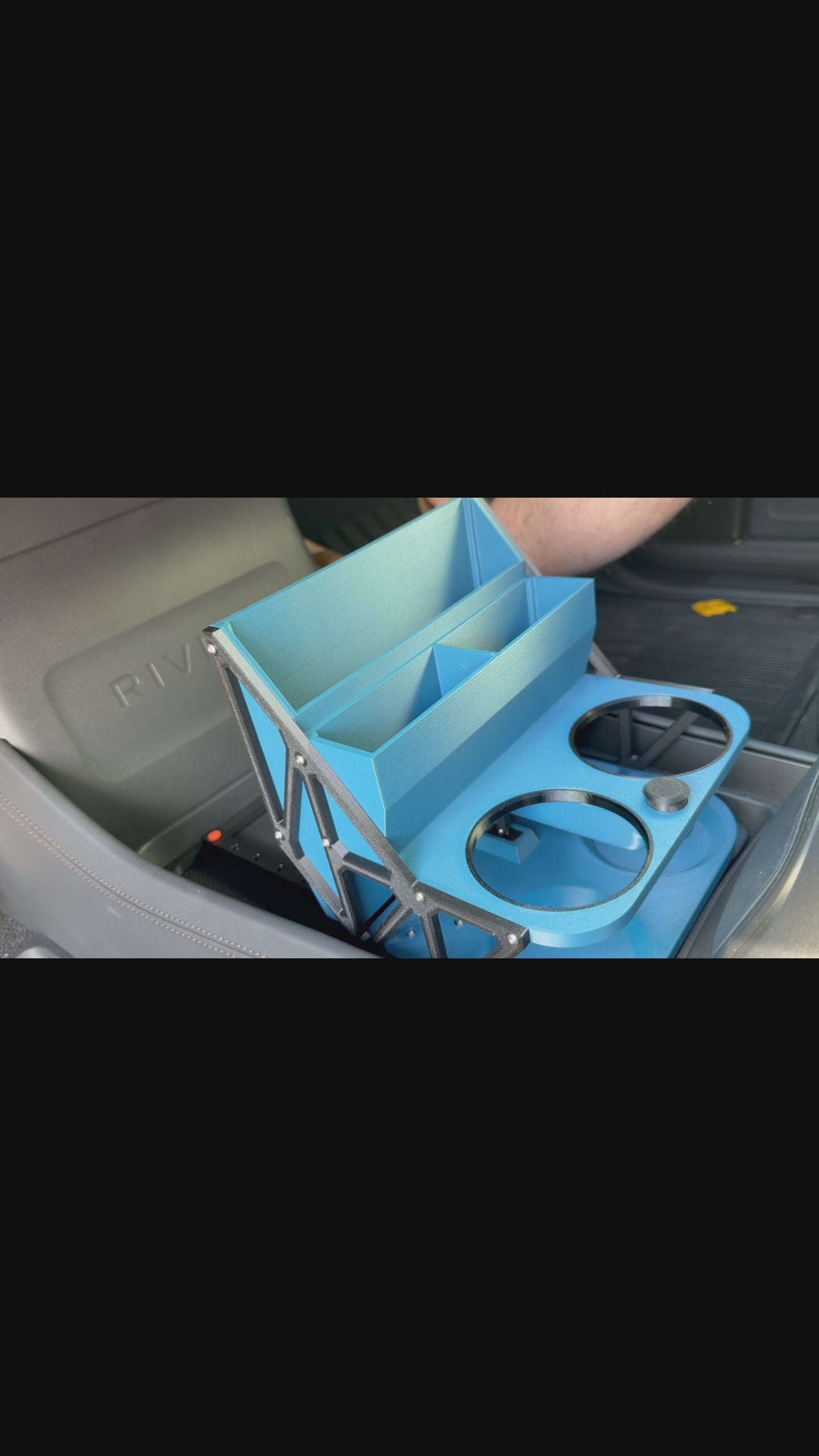 Rivian - Sliding Center Floor Storage for Rivian R1T / R1S